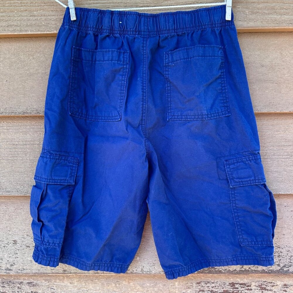 Boys Navy Blue Cargo Shorts Size 16 With Adjustable Waist By The Childrens Place - Picture 3 of 7
